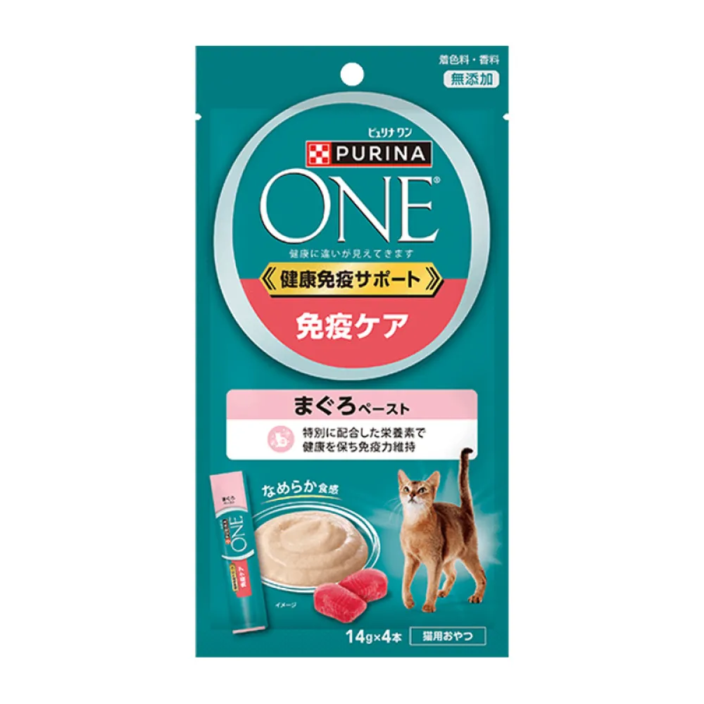 おやつ]免疫ケア まぐろペースト - ピュリナ ワン キャット | Purina Japan